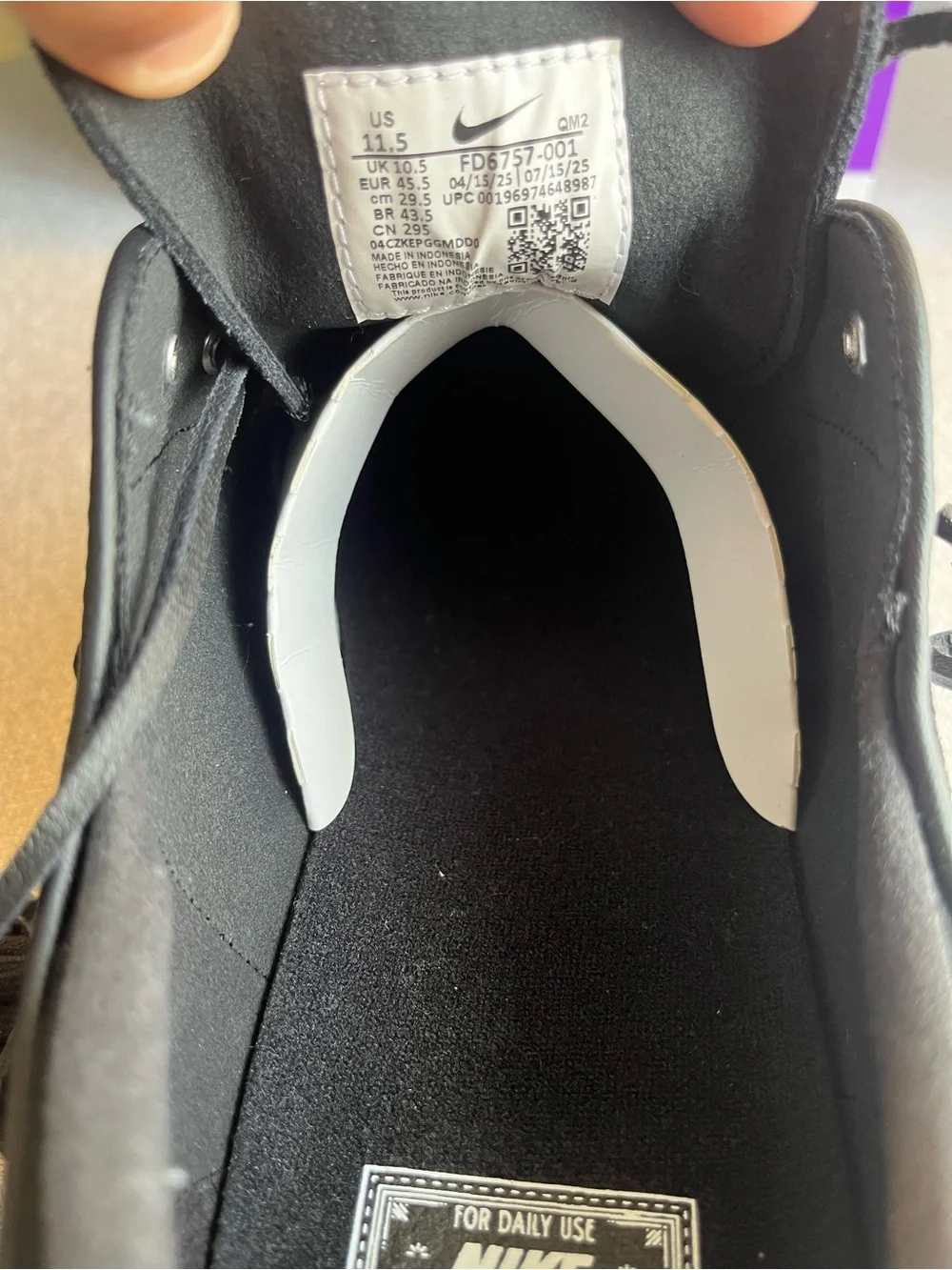 Nike SB Zoom Stefan Janoski OG+ Summit Black White Men’s Size 11.5 FD6757-001